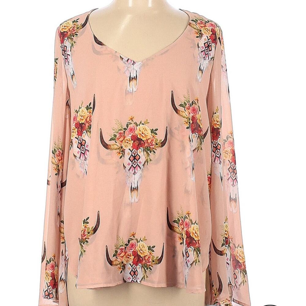 Show Me Your Mumu cow skull blouse